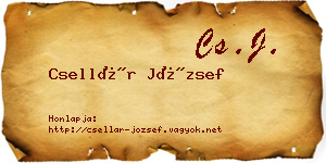 Csellár József névjegykártya