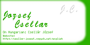 jozsef csellar business card