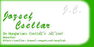jozsef csellar business card